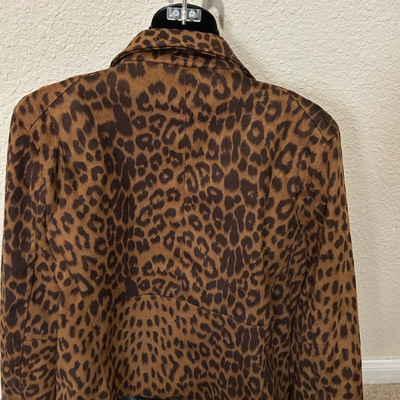 Leopard Print Women's Jacket - Picture 4 of 5